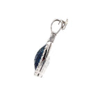 18k White Gold Sapphire & White Diamonds Pendant