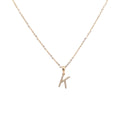 9k Yellow Gold White Diamonds Necklace