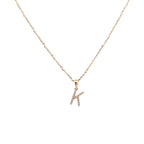 9k Yellow Gold White Diamonds Necklace