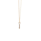 9k Yellow Gold White Diamonds Necklace