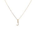 9k Yellow Gold White Diamonds Necklace