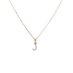9k Yellow Gold White Diamonds Necklace