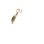 18k Yellow Gold Tsavorites & White Diamonds Pendant