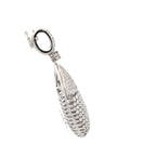 18k White Gold White Diamonds Pendant