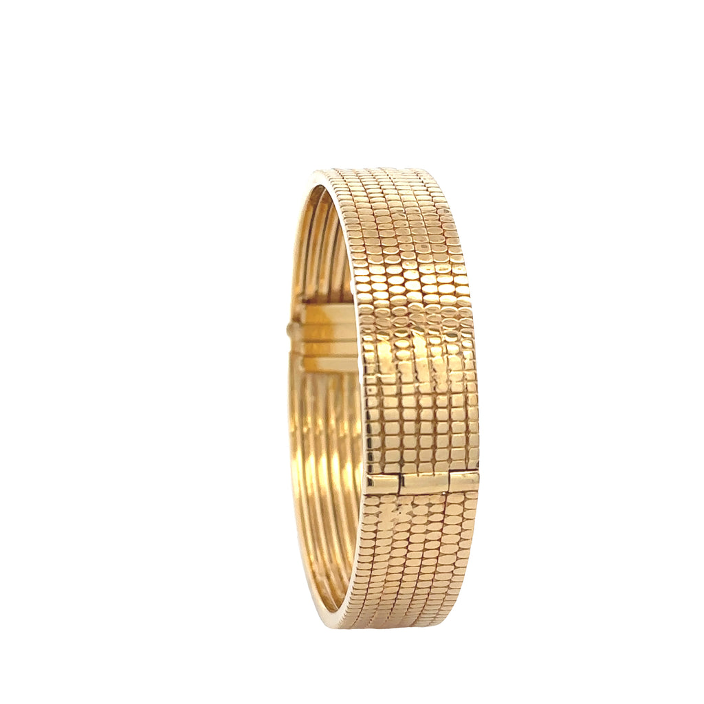 18k Yellow Gold Yellow Sapphire Bangle