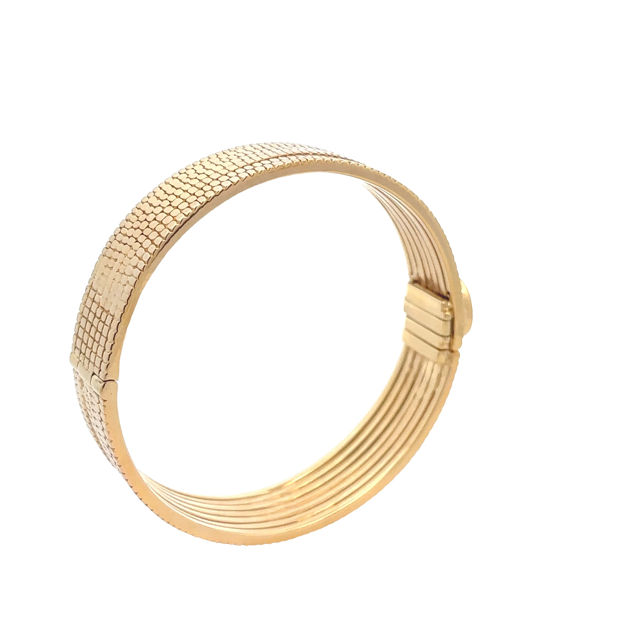 18k Yellow Gold Yellow Sapphire Bangle