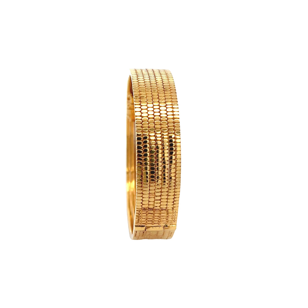 18k Yellow Gold Green Sapphire Bangles