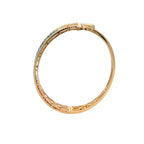 18k Yellow Gold Mix Sapphire & White Diamonds Bangles
