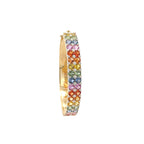 18k Yellow Gold Mix Sapphire & White Diamonds Bangles