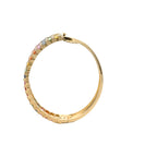 18k Yellow Gold Mix Sapphire & White Diamonds Bangles