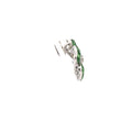 18k White Gold Tsavorites & White Diamonds Pendant