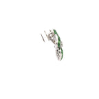 18k White Gold Tsavorites & White Diamonds Pendant
