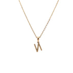 9k Yellow Gold White Diamonds Necklace
