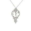 18k White Gold White Diamonds Pendant