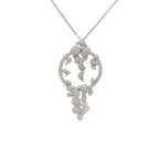 18k White Gold White Diamonds Pendant