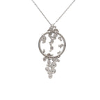 18k White Gold White Diamonds Pendant