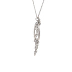 18k White Gold White Diamonds Pendant