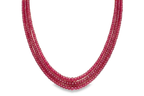 18k Yellow Gold Ruby Necklace