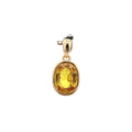 18k Yellow Gold Yellow Sapphire Pendants