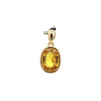 18k Yellow Gold Yellow Sapphire Pendants