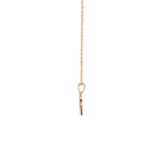 9k Yellow Gold White Diamonds Necklace