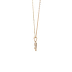 9k Yellow Gold White Diamonds Necklace