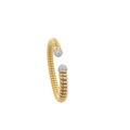 18k Yellow Gold White Diamonds Bangles