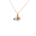 18k Pink & White Gold White Diamonds Pendants