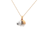 18k Pink & White Gold White Diamonds Pendants