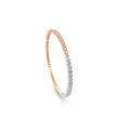 18k White & Pink & Yellow Gold White Diamonds Bangles