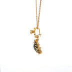 18k Yellow Gold Green.TM White Diamonds Pendants