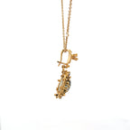 18k Yellow Gold Green.TM White Diamonds Pendants