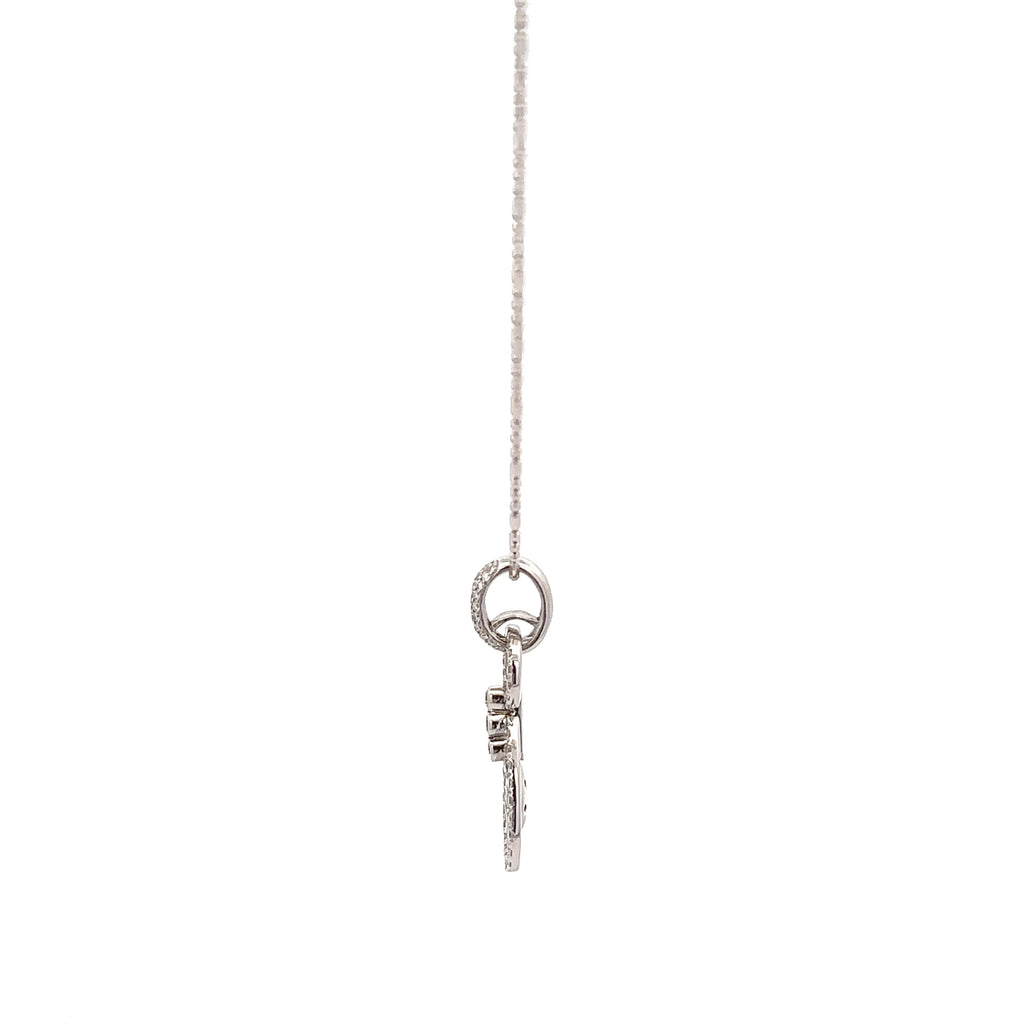 18k White Gold White Diamonds Pendants
