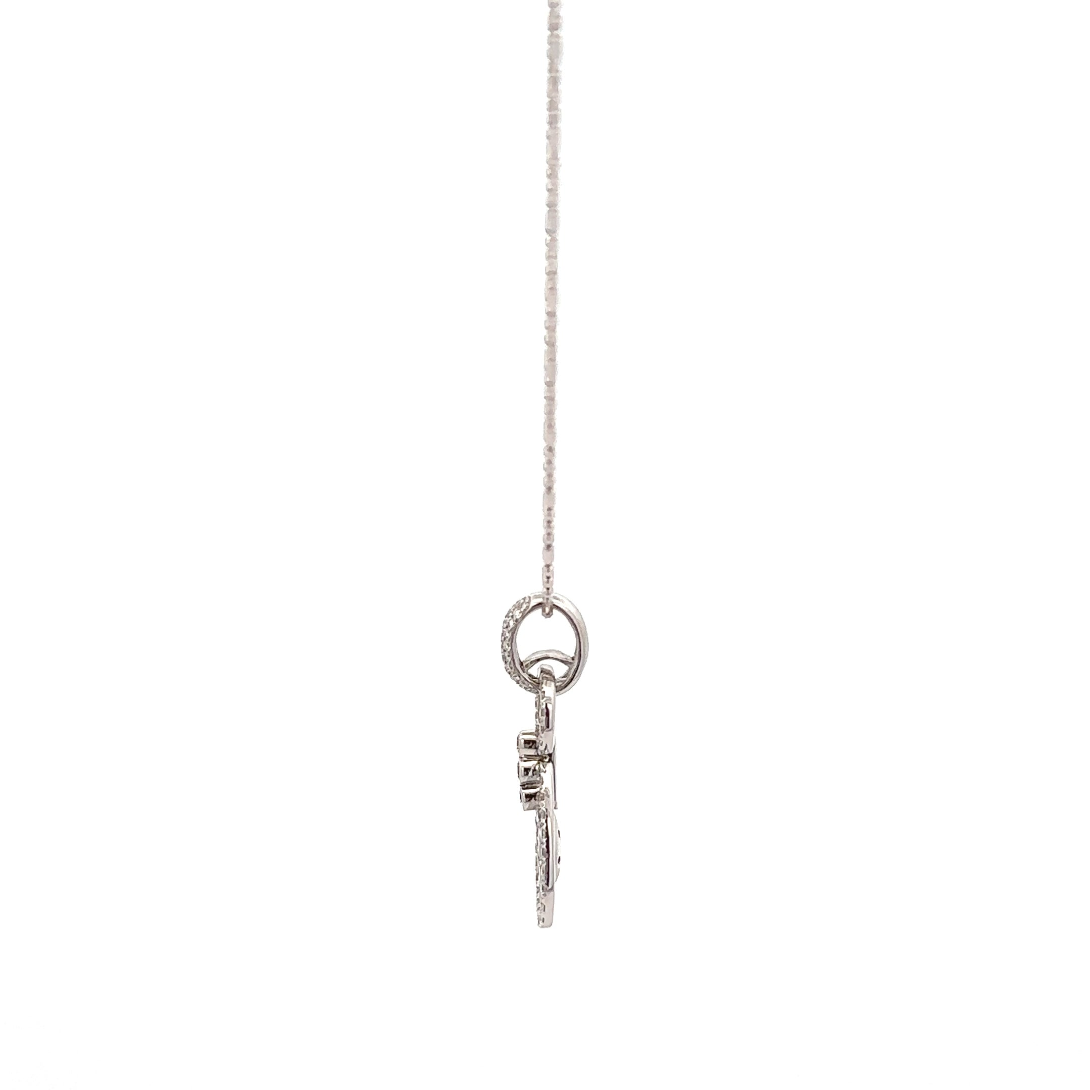 18k White Gold White Diamonds Pendants