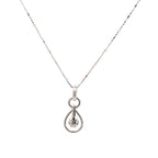 18k White Gold White Diamonds Pendants