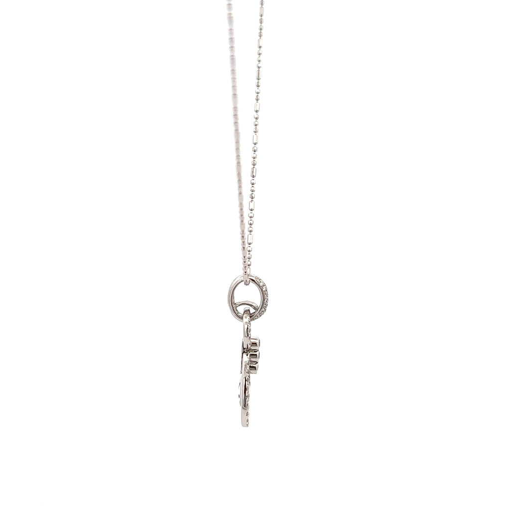 18k White Gold White Diamonds Pendants