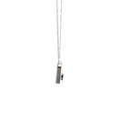 18k White Gold Sapphire Pendant