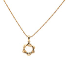 18k Yellow Gold White Diamonds Pendants