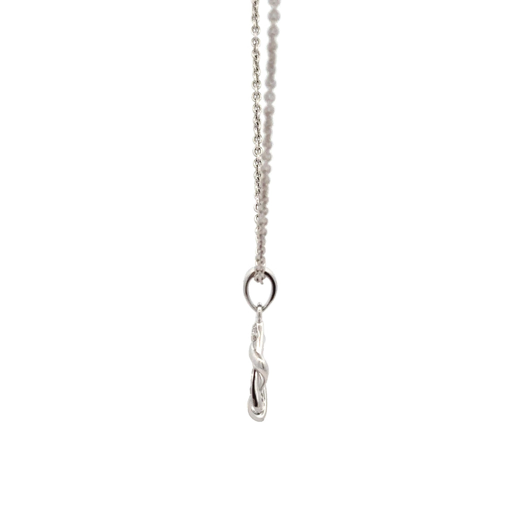 18k White Gold White Diamonds Pendant