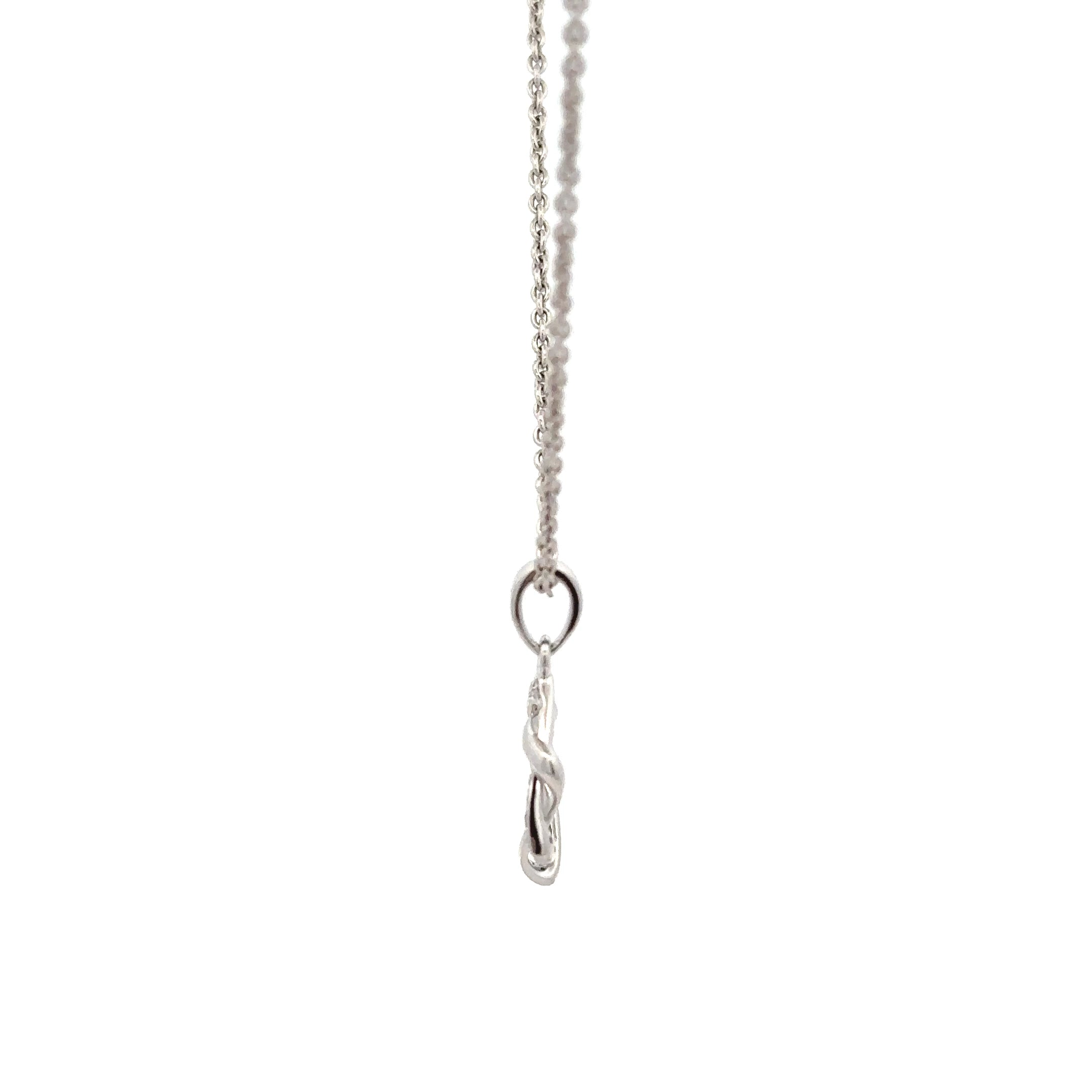 18k White Gold White Diamonds Pendant