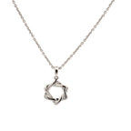 18k White Gold White Diamonds Pendant