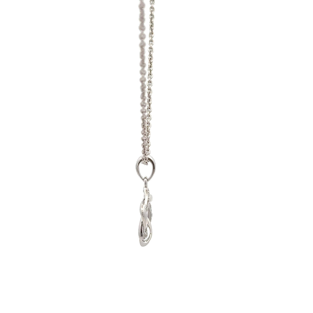 18k White Gold White Diamonds Pendant