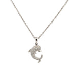 18k White Gold White Diamonds Pendant