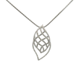 18k White Gold White Diamonds Pendant