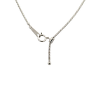 Honey comb weave 18k white gold chain 18 inch