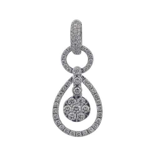 18k White Gold White Diamonds Pendants