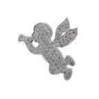 18k White Gold White Diamonds Pendant