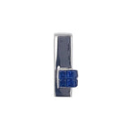 18k White Gold Sapphire Pendant