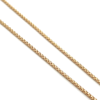 Honey comb weave 18k yellow gold chain 18 inch