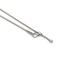 Honey comb weave 18k white gold chain 18 inch